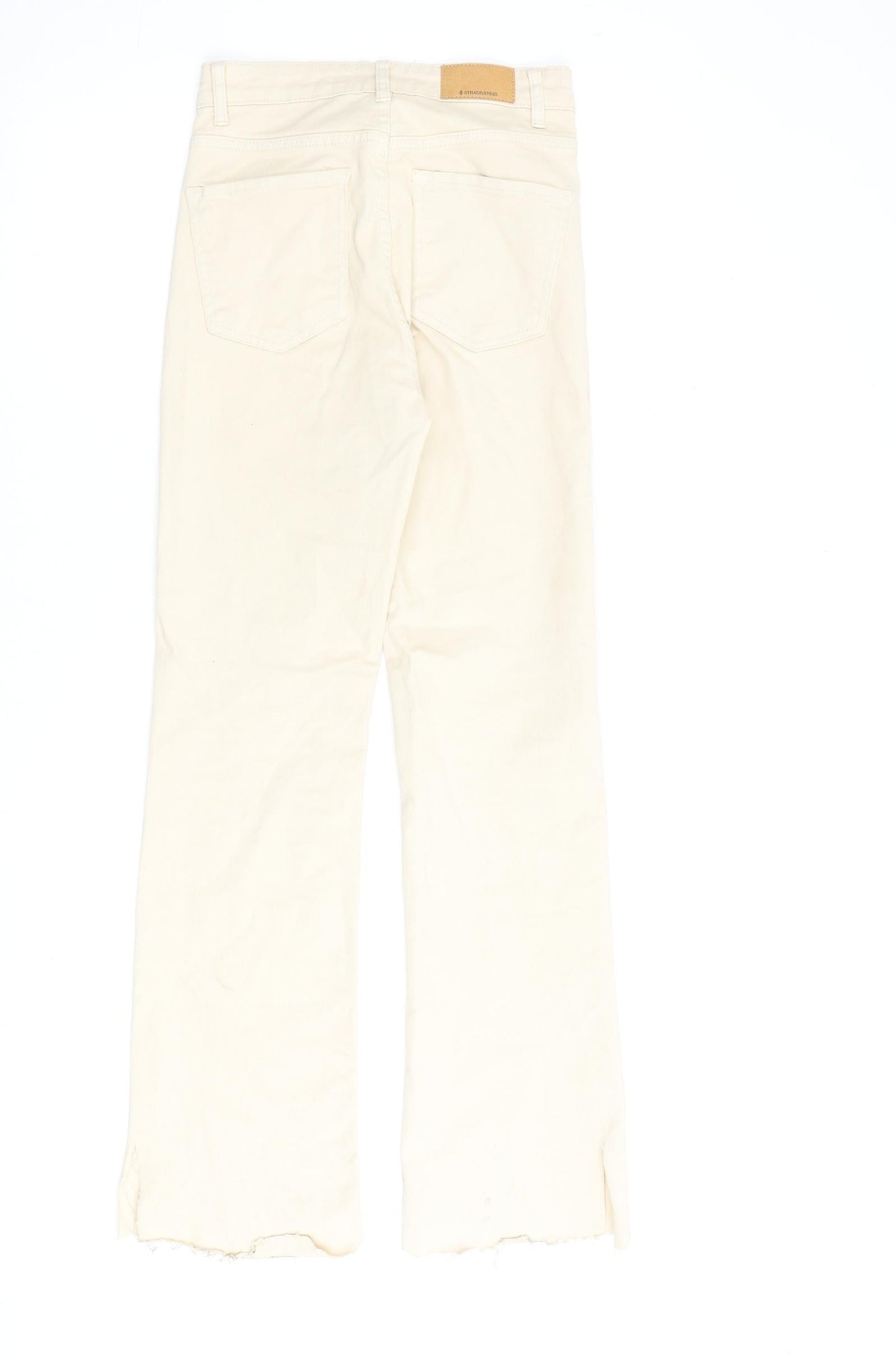 Womens UK Size 6 Stradivarius Regular Fit Jegging Beige Jeans