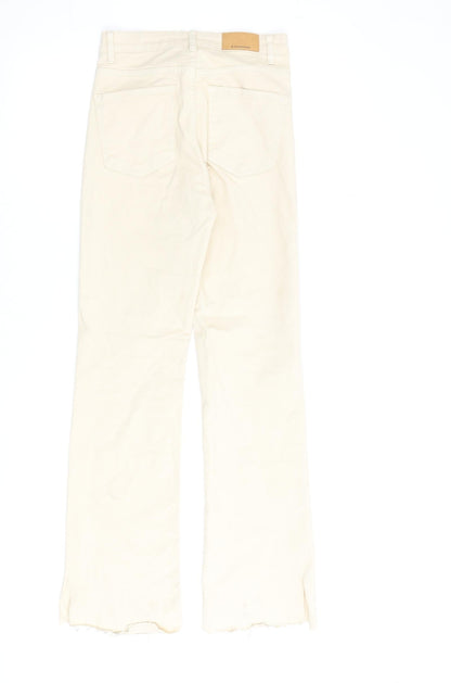 Womens UK Size 6 Stradivarius Regular Fit Jegging Beige Jeans