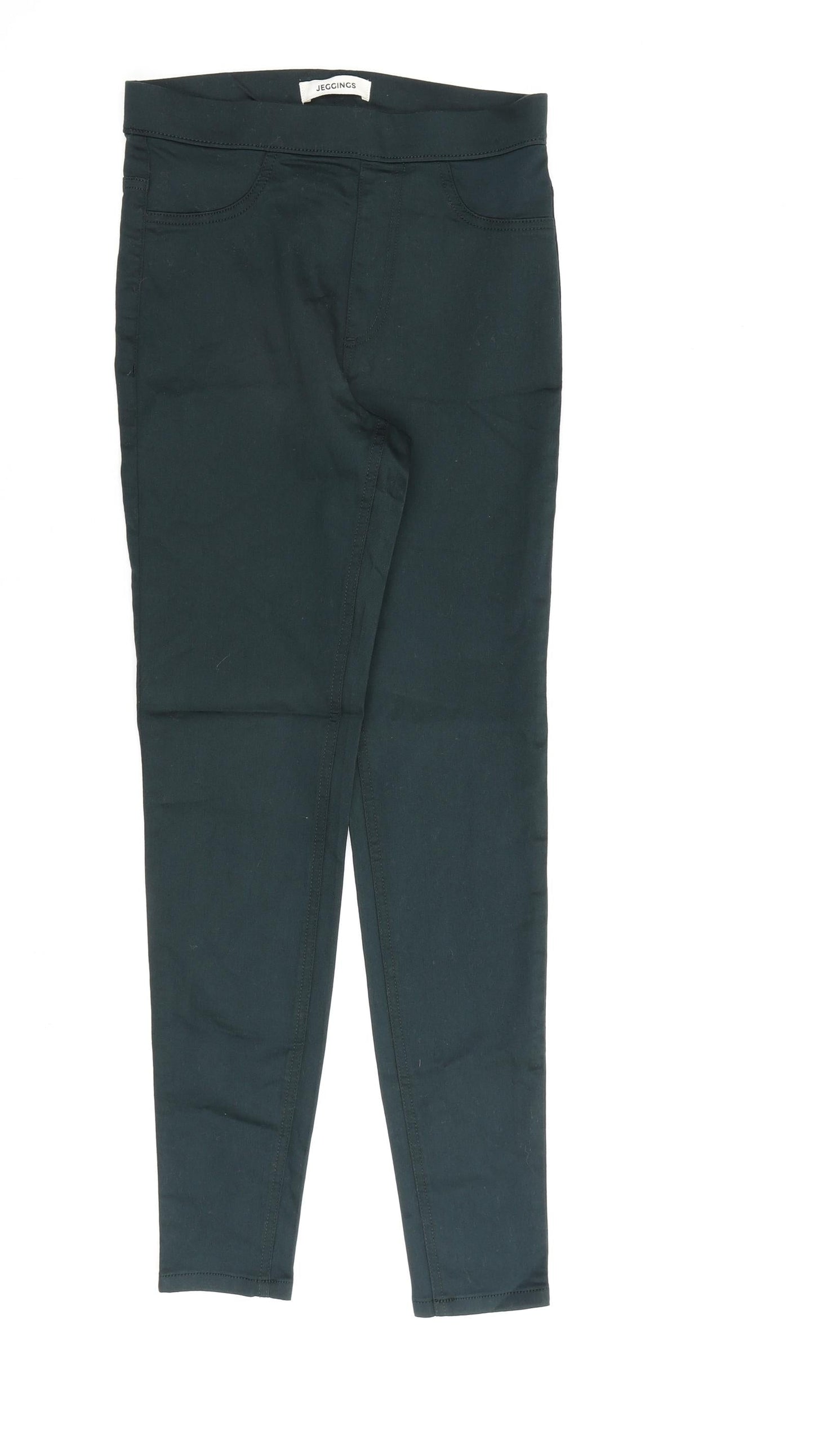 Womens UK Size 8 Marks and Spencer Regular Fit Jegging Green Jeans