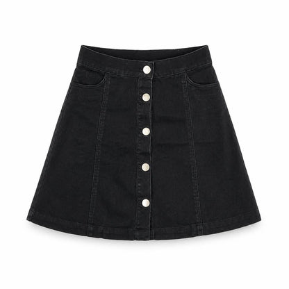 Womens UK Size 6 Monki A-Line Denim Skirt