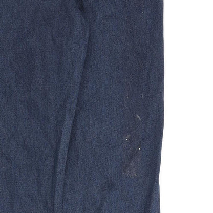 Denim & Co. Mens Blue Cotton Straight Jeans Size 30 in L30 in Regular Zip