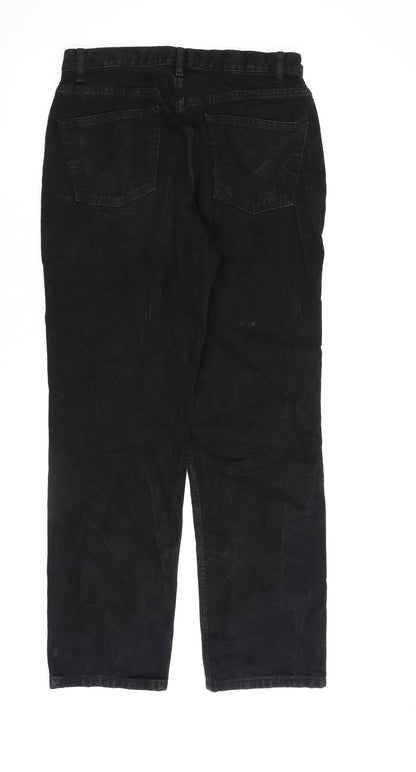 ASOS Womens Black Cotton Skinny Jeans Size 30 in L32 in Regular Button