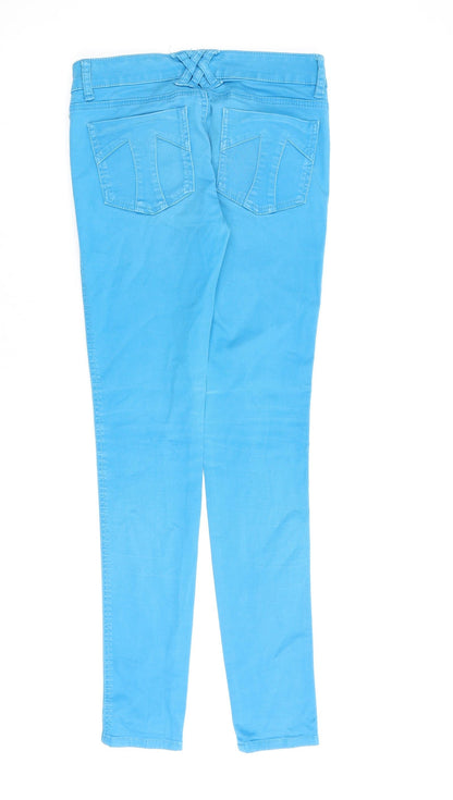Tripp Womens Blue Cotton Skinny Jeans Size 28 in L31 in Regular Zip