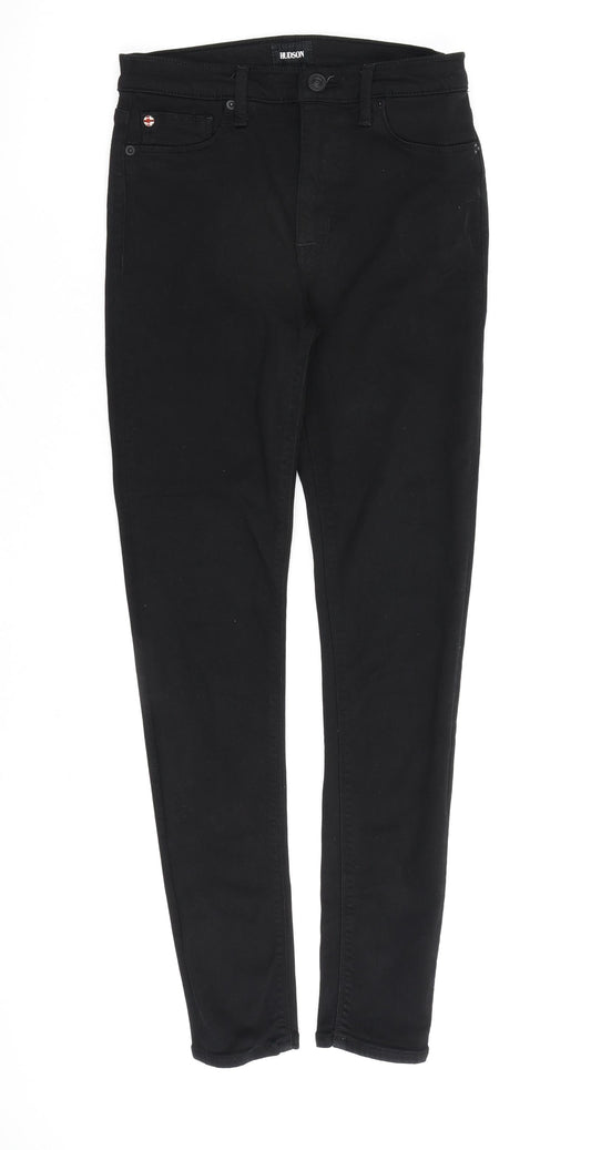 Hudson Womens Black Cotton Skinny Jeans Size 27 in L29 in Regular Zip