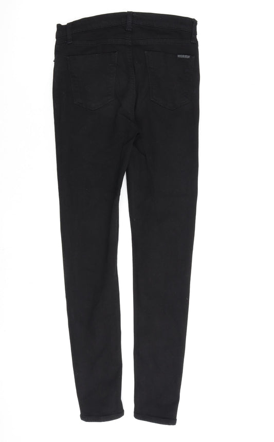 Hudson Womens Black Cotton Skinny Jeans Size 27 in L29 in Regular Zip