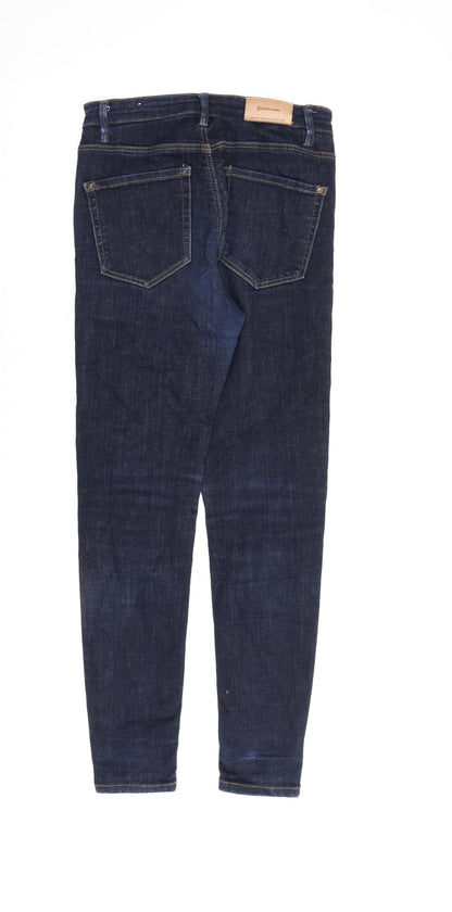 Womens UK Size 8 Stradivarius Regular Fit Skinny Blue Jeans