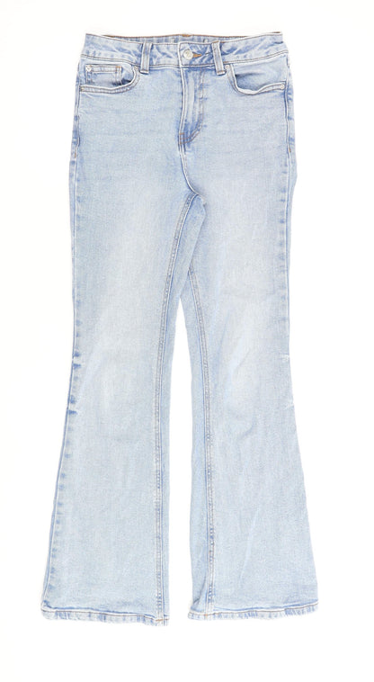 Authentic Denim Womens Blue Cotton Bootcut Jeans Size 26 in L28 in Regular Zip