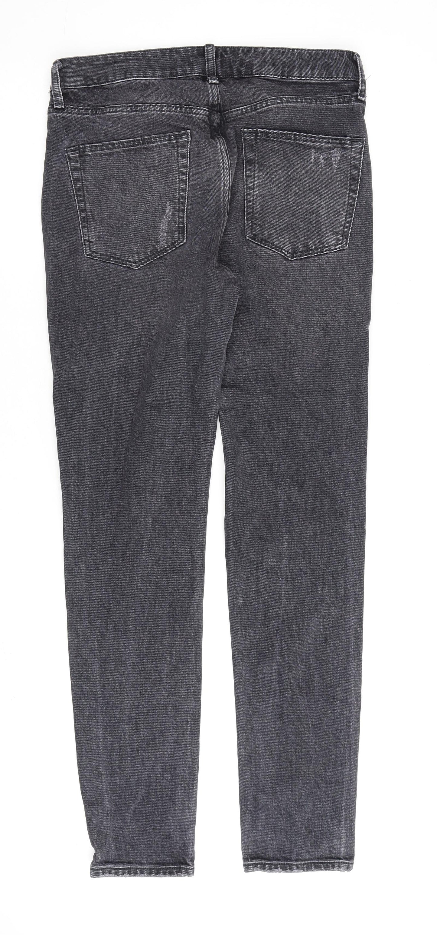 Mens UK Size 30 in Topman Regular Fit Skinny Grey Jeans