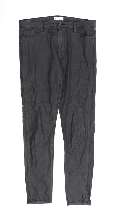 Womens UK Size 12 Warehouse Regular Fit Skinny Black Jeans