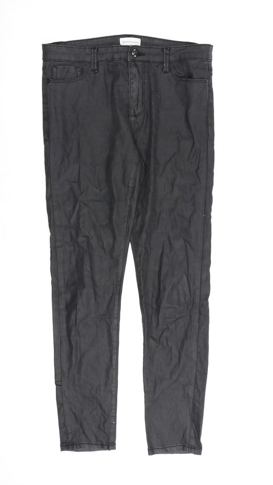 Womens UK Size 12 Warehouse Regular Fit Skinny Black Jeans