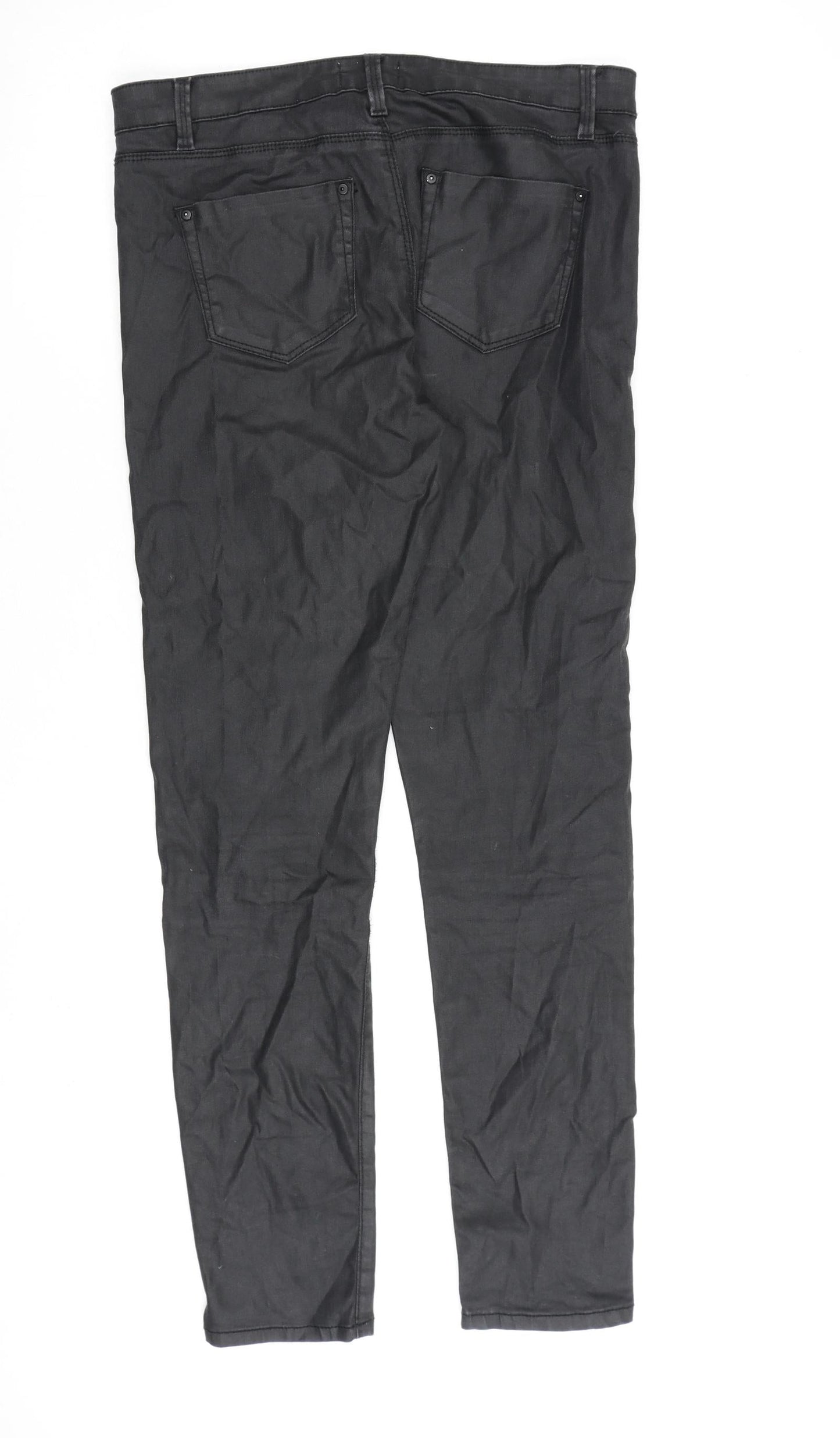 Womens UK Size 12 Warehouse Regular Fit Skinny Black Jeans