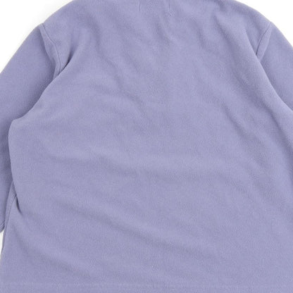 Active Womens Purple Polyester Pullover Sweatshirt Size 10 Zip