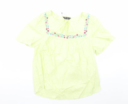 Womens UK Size 10 Marks and Spencer Yellow Basic Blouse