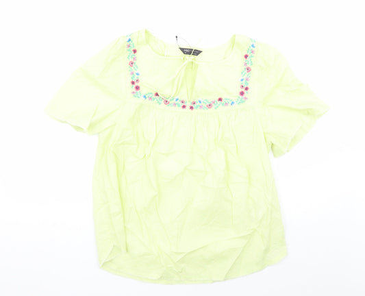 Womens UK Size 10 Marks and Spencer Yellow Basic Blouse
