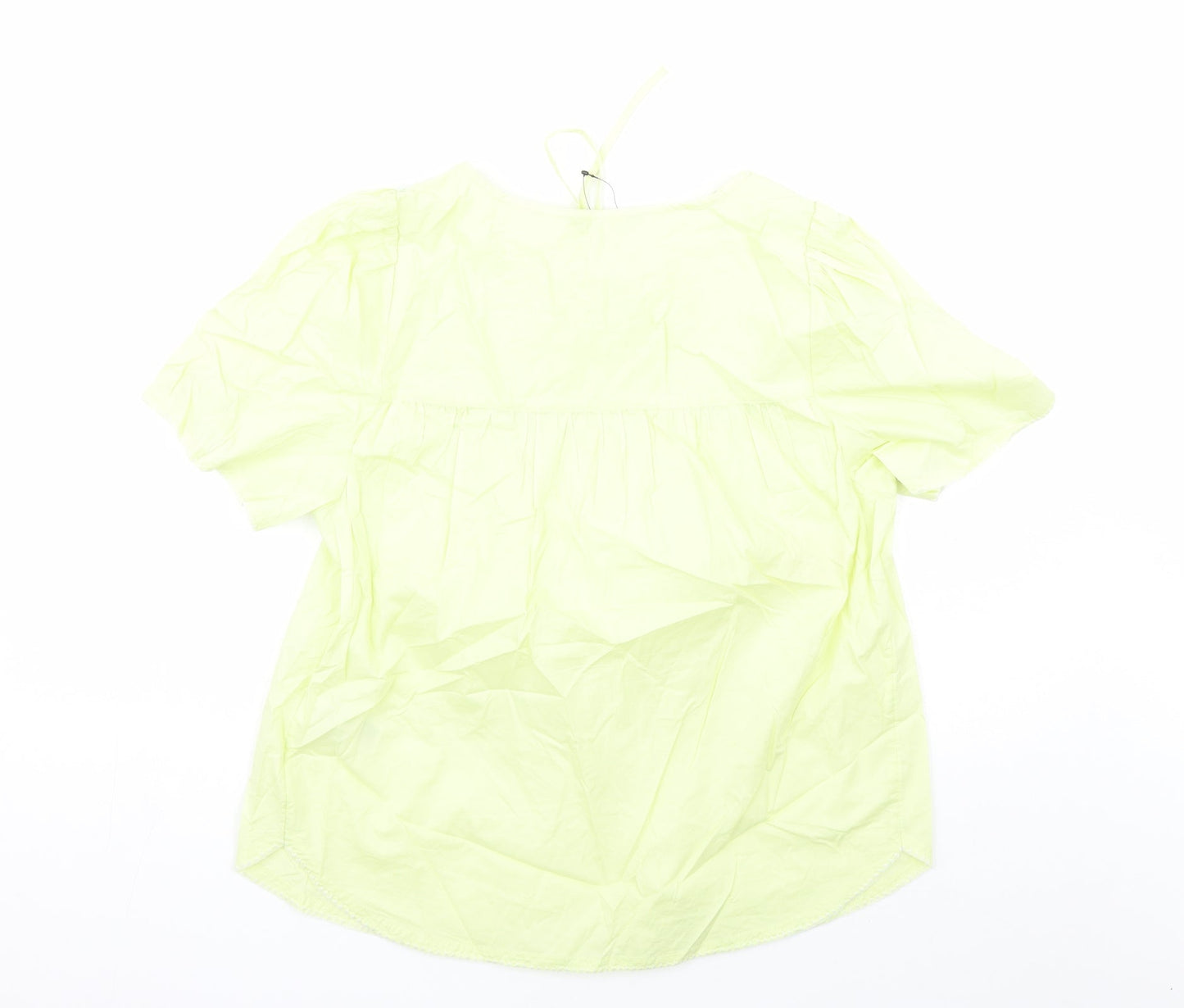 Womens UK Size 10 Marks and Spencer Yellow Basic Blouse