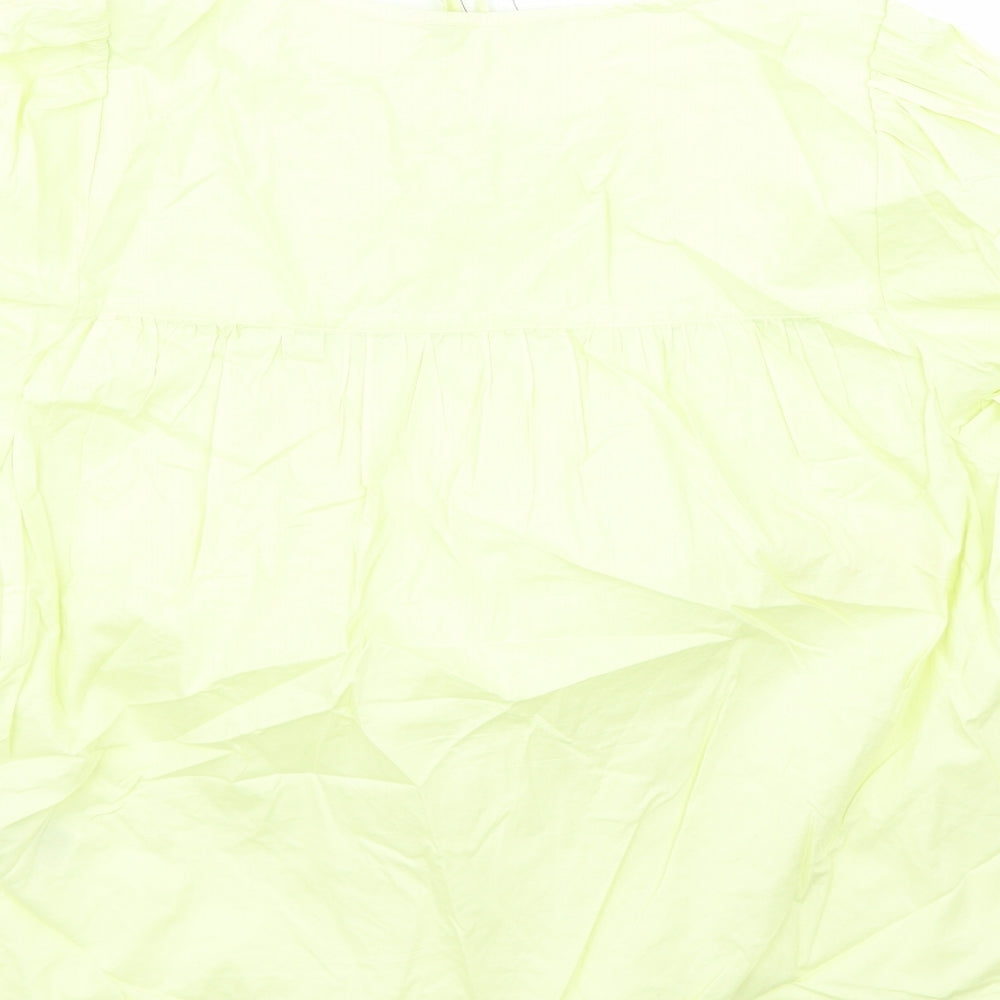 Womens UK Size 10 Marks and Spencer Yellow Basic Blouse