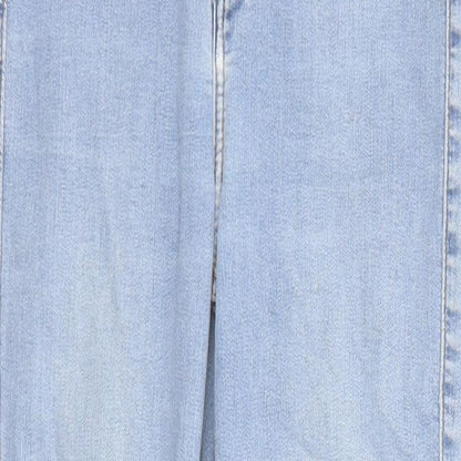 Topshop Womens Blue Cotton Skinny Jeans Size 26 in L25 in Regular Zip