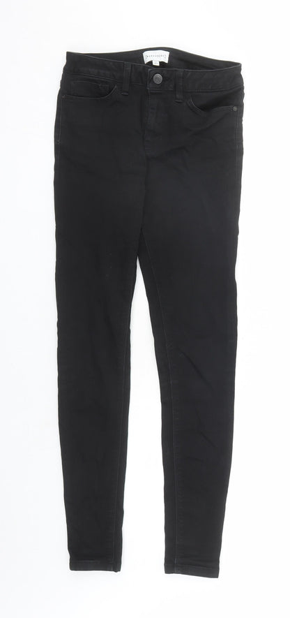 Womens UK Size 6 Warehouse Regular Fit Skinny Black Jeans
