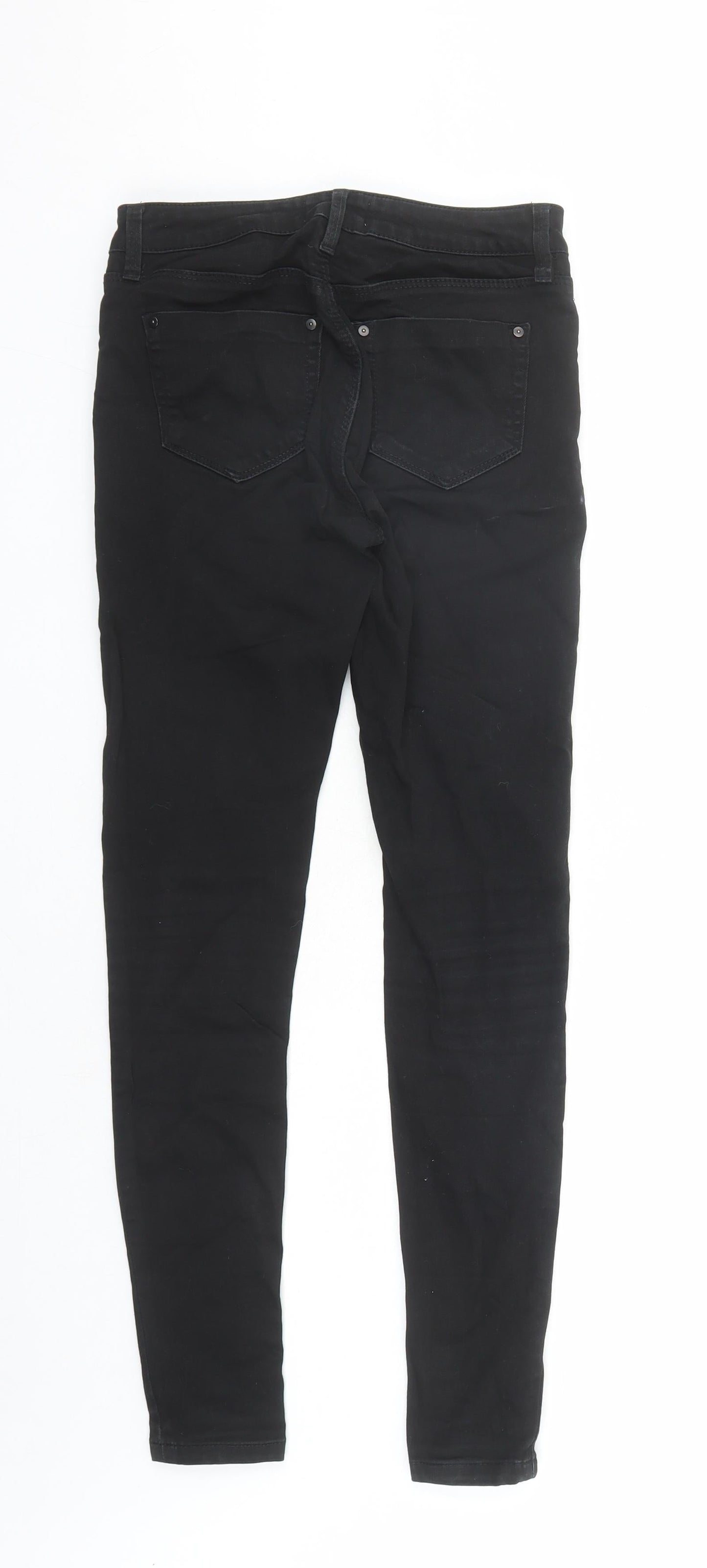Womens UK Size 6 Warehouse Regular Fit Skinny Black Jeans