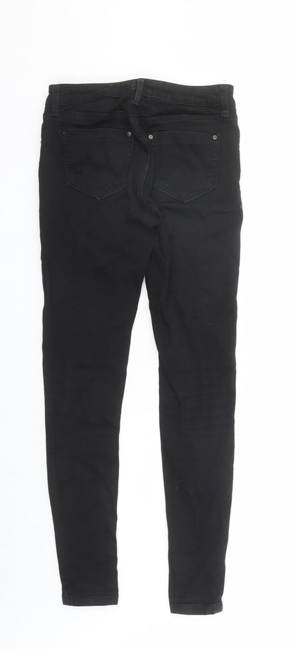 Womens UK Size 6 Warehouse Regular Fit Skinny Black Jeans