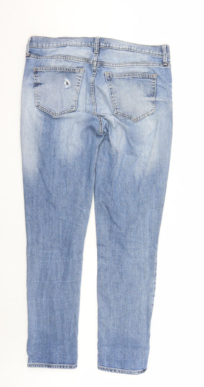 Gap Mens Blue Cotton Straight Jeans Size 36 in L31 in Regular Zip