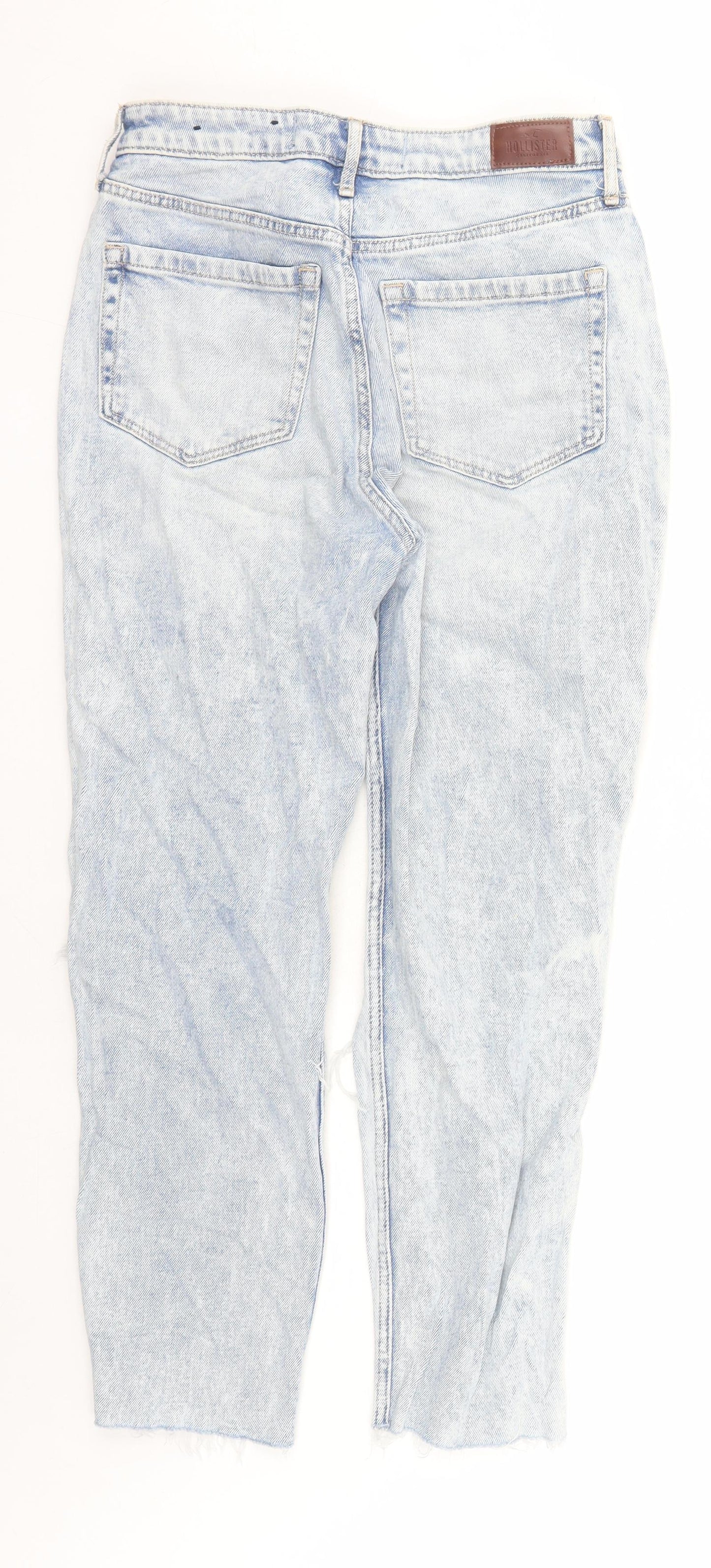 Hollister Womens Blue Cotton Straight Jeans Size 28 in L26 in Regular Zip