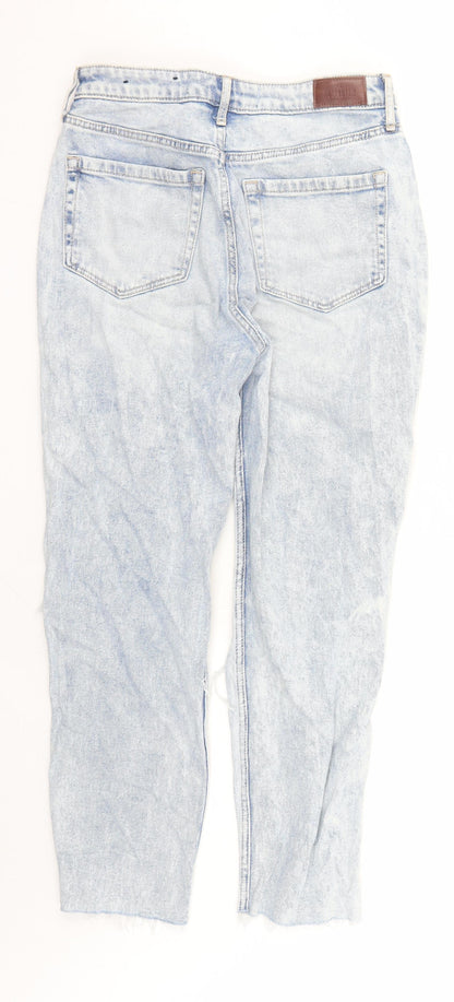 Hollister Womens Blue Cotton Straight Jeans Size 28 in L26 in Regular Zip