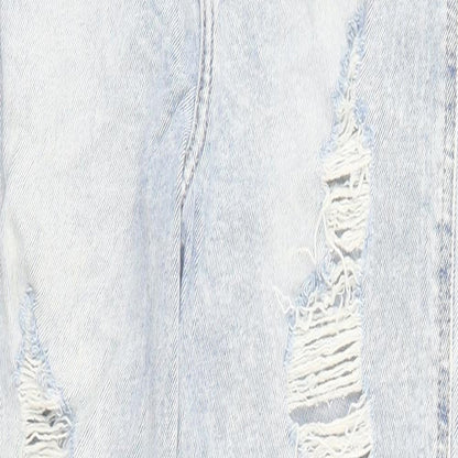 Hollister Womens Blue Cotton Straight Jeans Size 28 in L26 in Regular Zip