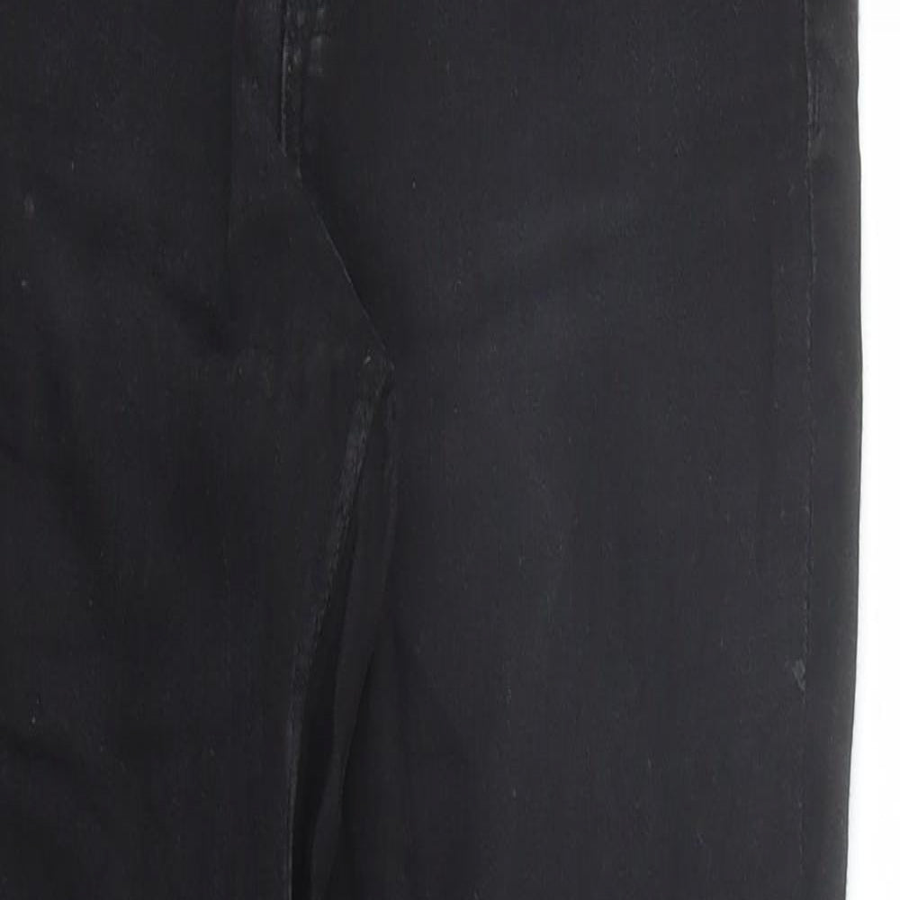 Zara Womens Black Cotton Skinny Jeans Size 24 in L27 in Regular Zip
