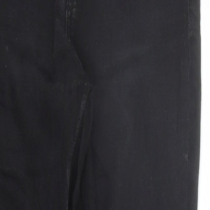 Zara Womens Black Cotton Skinny Jeans Size 24 in L27 in Regular Zip