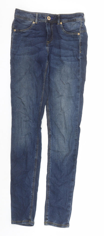 Womens UK Size 26 in H&M Regular Fit Skinny Blue Jeans