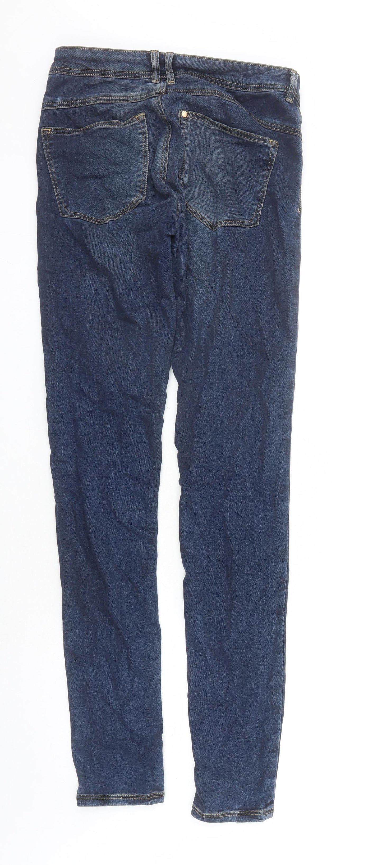 Womens UK Size 26 in H&M Regular Fit Skinny Blue Jeans