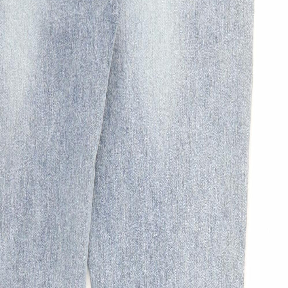 Miss One Womens Blue Cotton Skinny Jeans Size 12 L29 in Regular Zip
