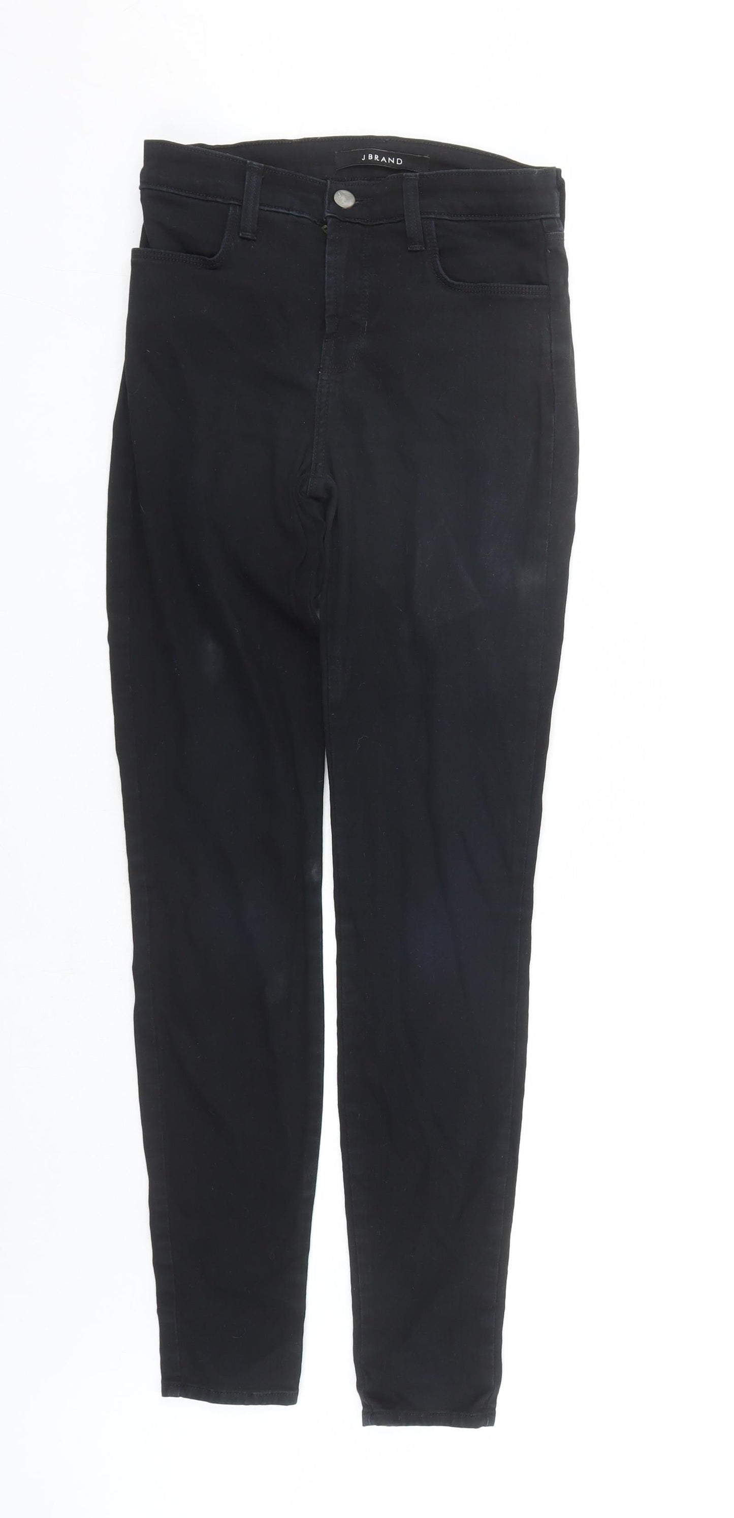 Womens UK Size 24 in J Brand Regular Fit Skinny Black Jeans