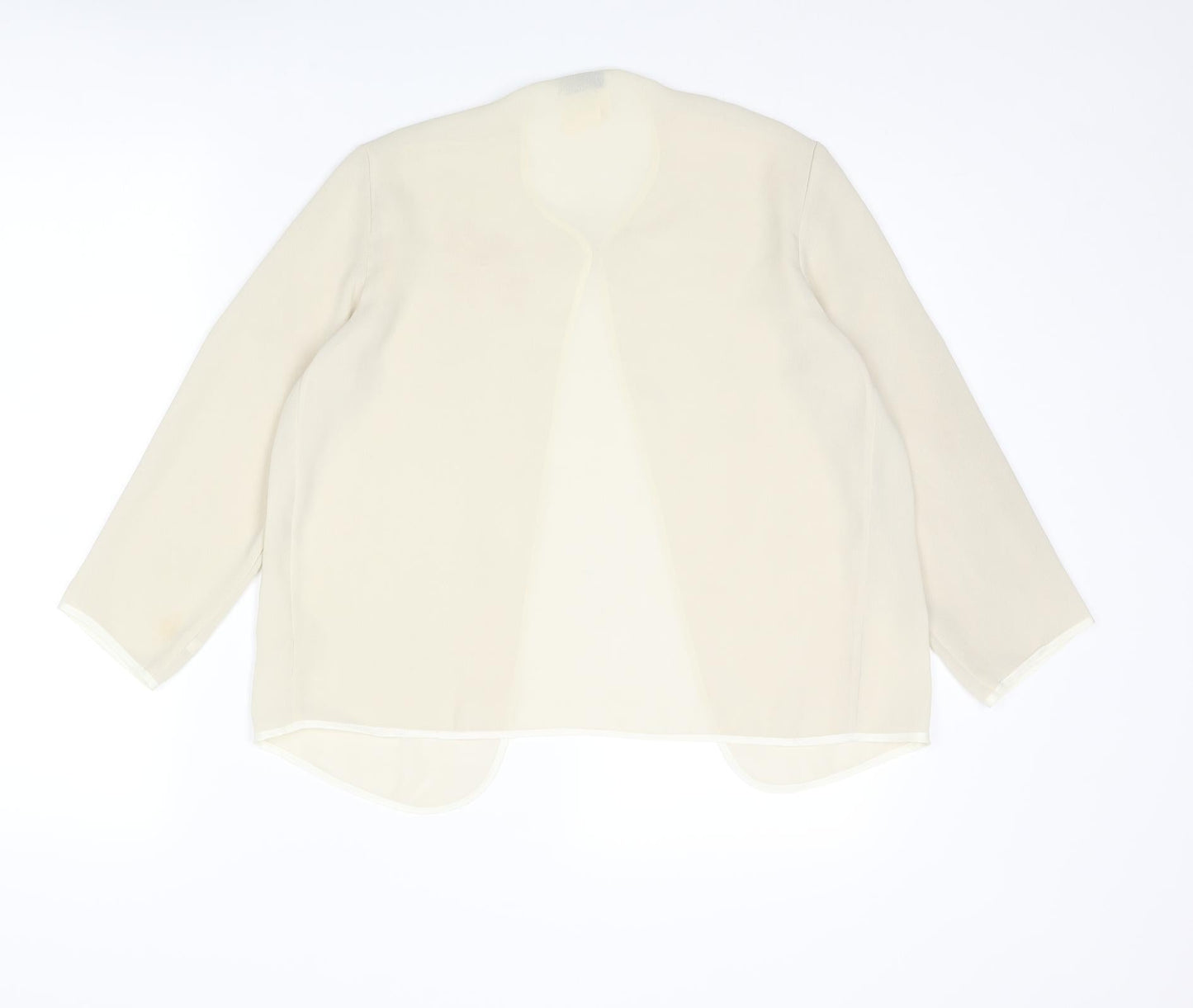 Womens UK Size 10 Bellino Beige Basic Blouse