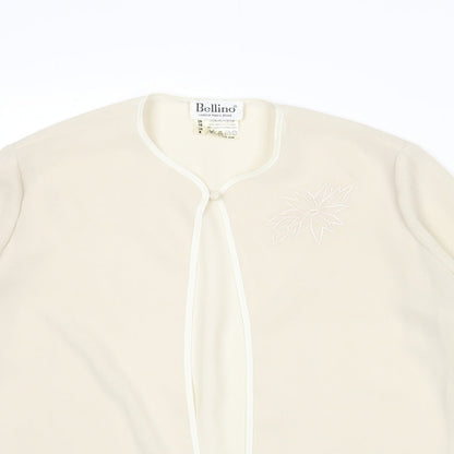 Womens UK Size 10 Bellino Beige Basic Blouse