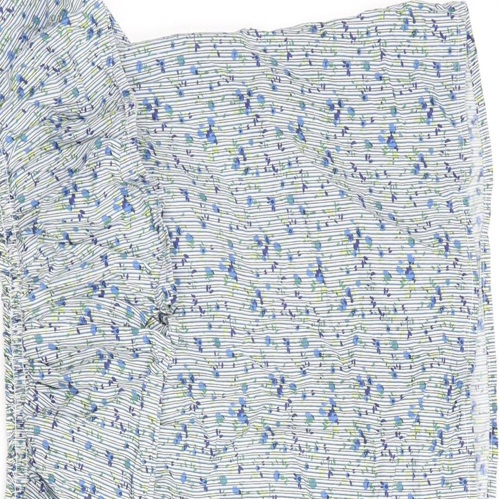 Womens UK Size 8 Warehouse Blue Basic Blouse