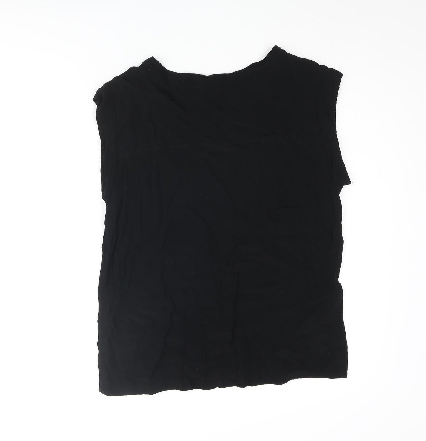 Womens UK Size S Mango Black Camisole Blouse