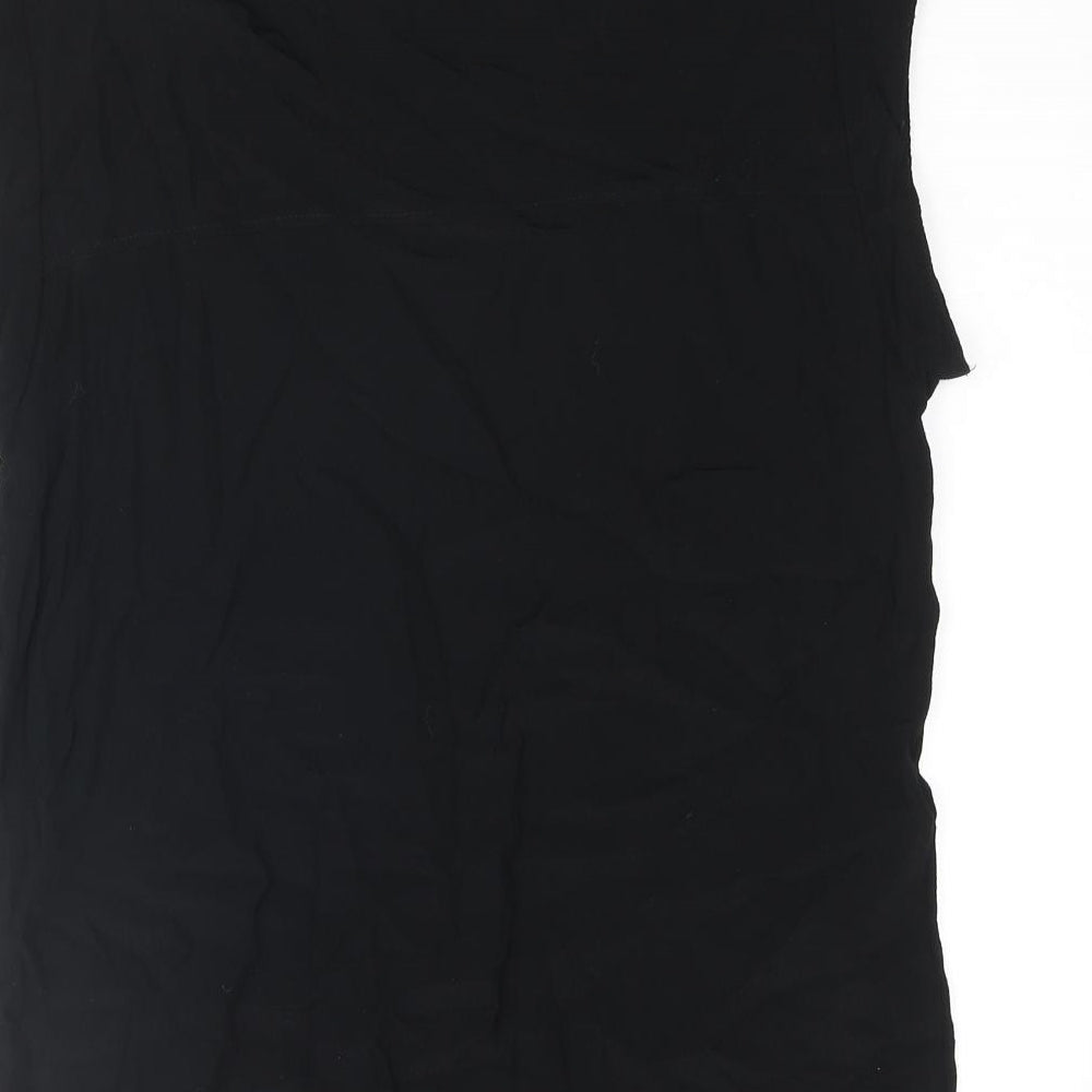 Womens UK Size S Mango Black Camisole Blouse