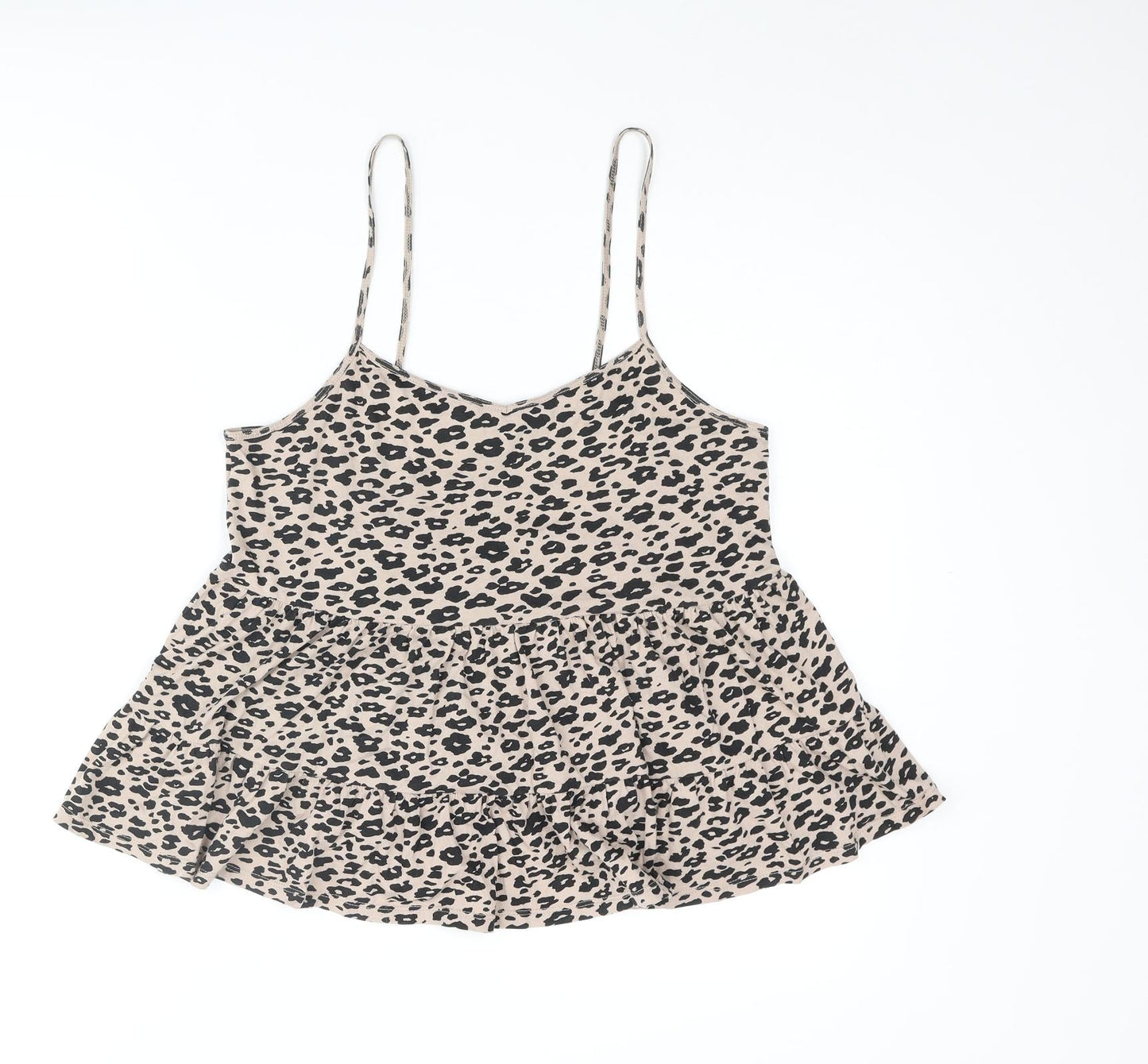 Womens UK Size 8 New Look Beige Camisole Tank