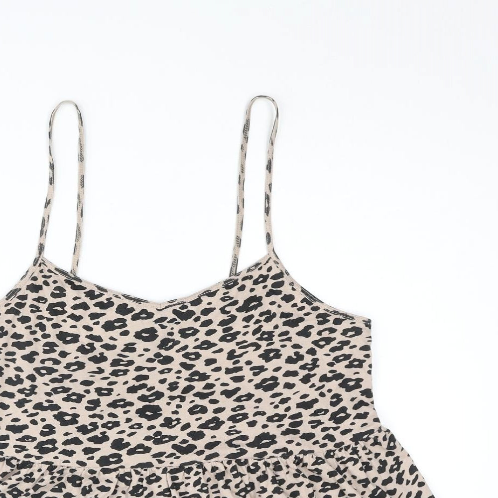 Womens UK Size 8 New Look Beige Camisole Tank