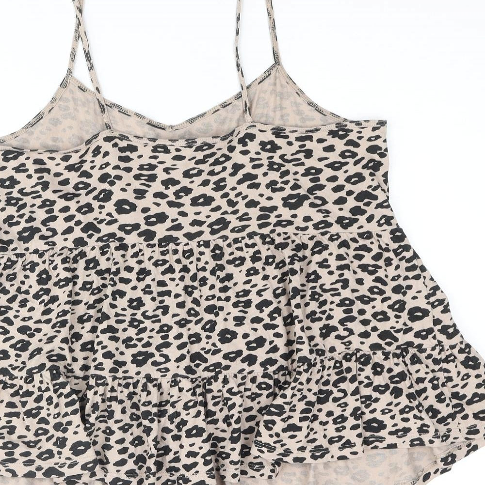 Womens UK Size 8 New Look Beige Camisole Tank