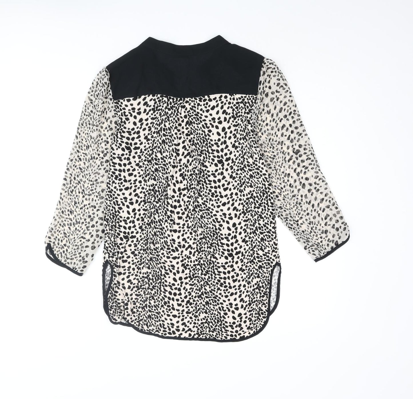 Womens UK Size S Oasis Beige Basic Blouse