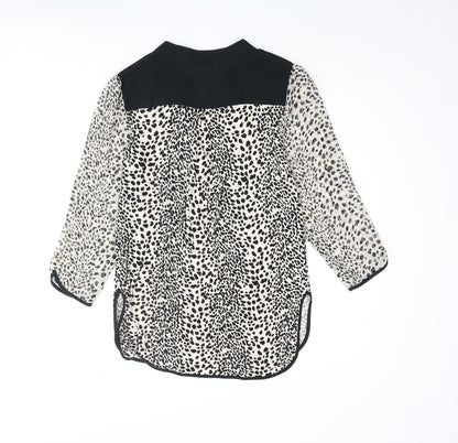 Womens UK Size S Oasis Beige Basic Blouse