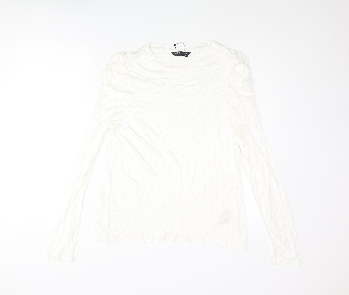 Womens UK Size 16 Marks and Spencer Ivory Basic Blouse