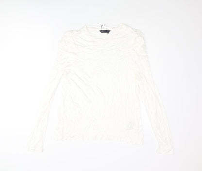 Womens UK Size 16 Marks and Spencer Ivory Basic Blouse