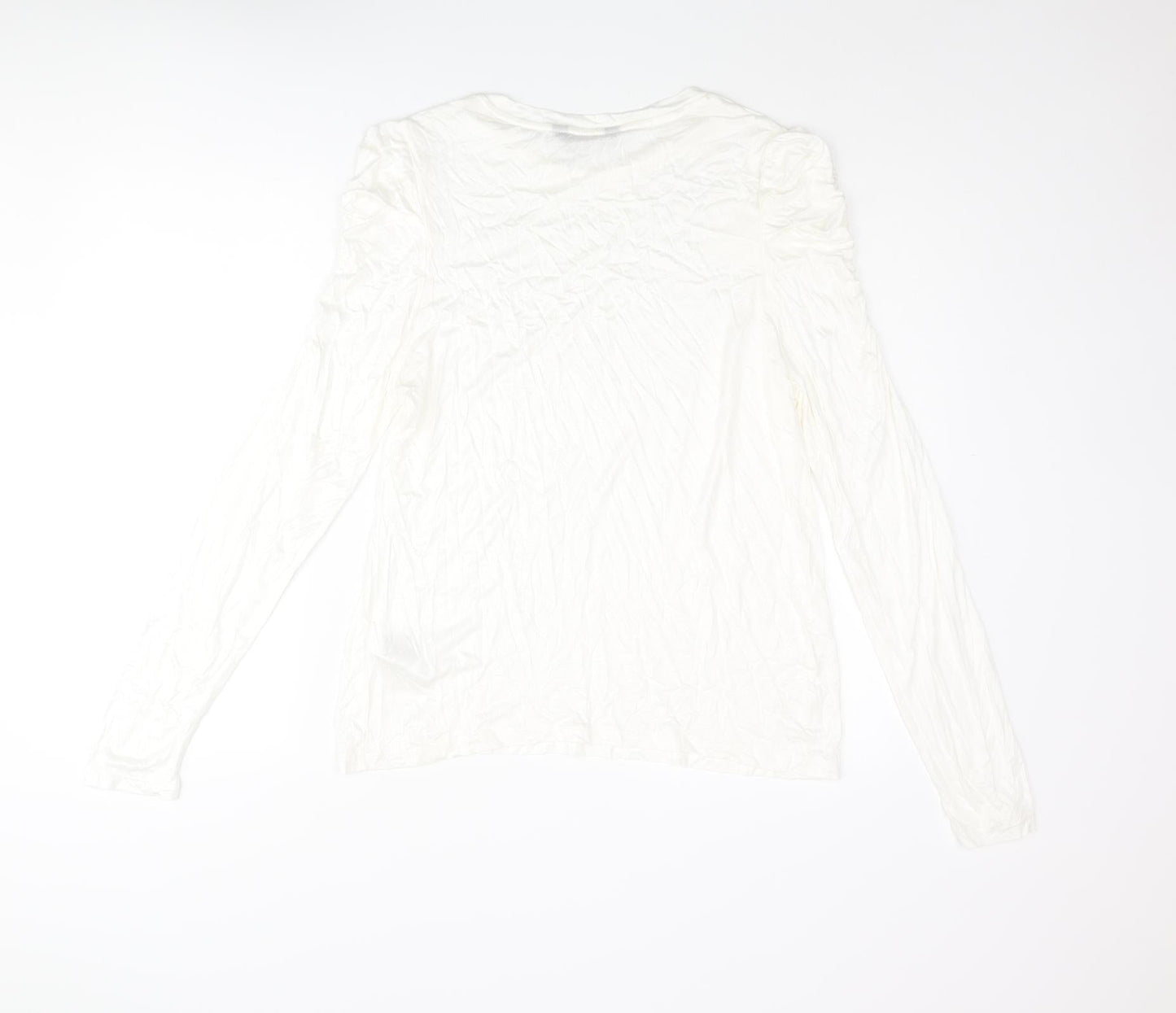 Womens UK Size 16 Marks and Spencer Ivory Basic Blouse