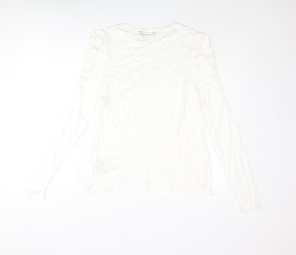 Womens UK Size 16 Marks and Spencer Ivory Basic Blouse