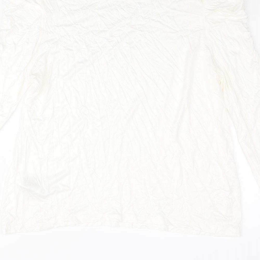 Womens UK Size 16 Marks and Spencer Ivory Basic Blouse