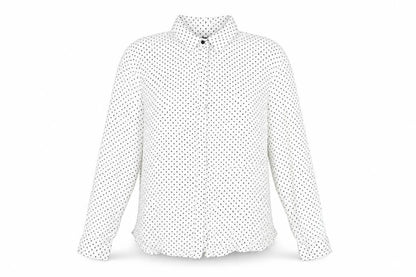 Womens UK Size M Zara White Basic Button-Up